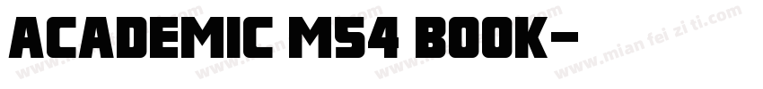 Academic M54 Book字体转换